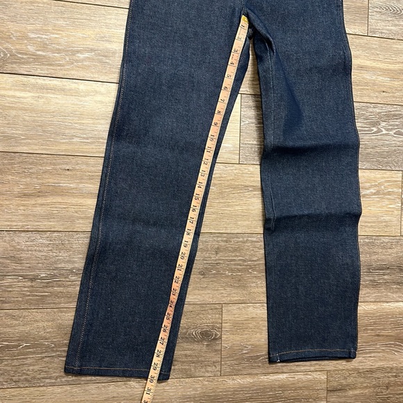 WRANGLER VINTAGE JEANS RETRO ORIGINAL COWBOY CUT JEANS DARK WASH SIZE 28x30 NWT - Picture 6 of 10